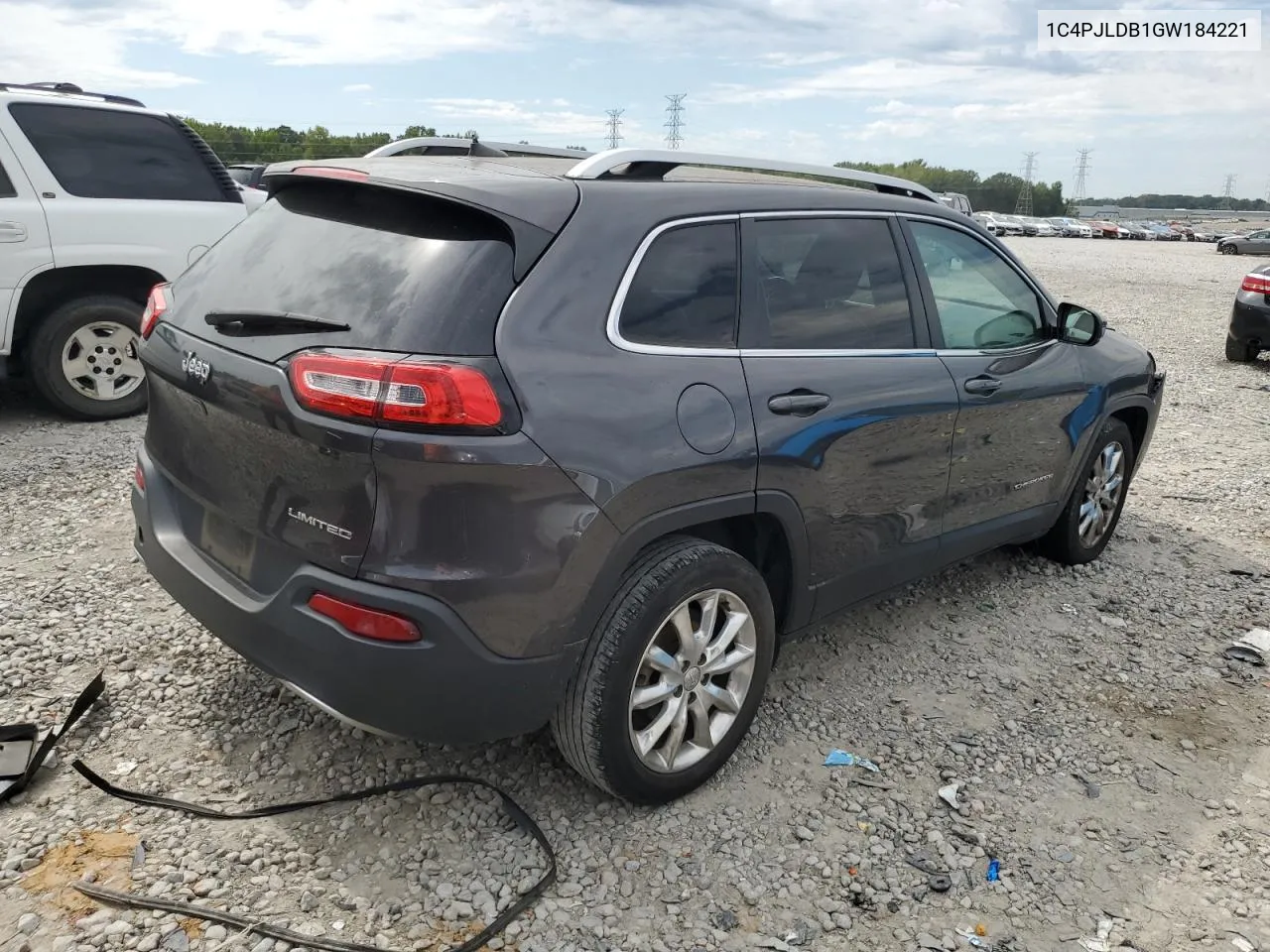 2016 Jeep Cherokee Limited VIN: 1C4PJLDB1GW184221 Lot: 73033664