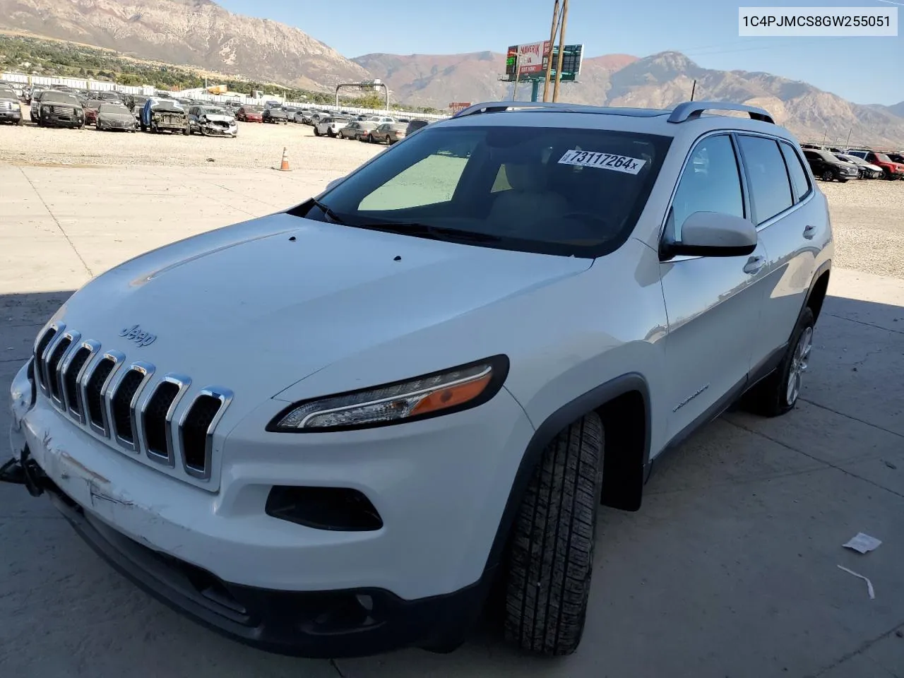 2016 Jeep Cherokee Latitude VIN: 1C4PJMCS8GW255051 Lot: 73117264