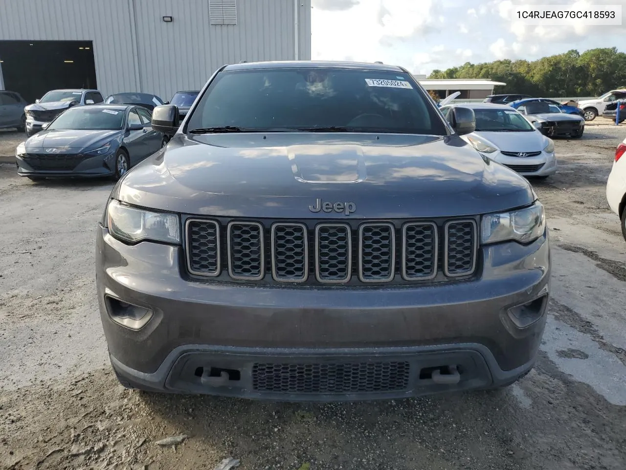 2016 Jeep Grand Cherokee Laredo VIN: 1C4RJEAG7GC418593 Lot: 73205024