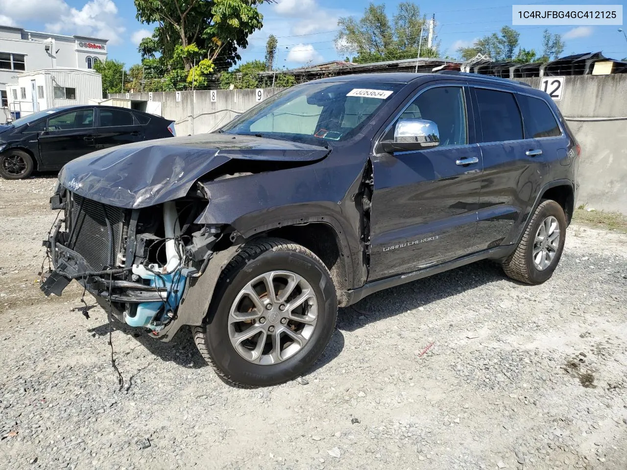 2016 Jeep Grand Cherokee Limited VIN: 1C4RJFBG4GC412125 Lot: 73283634