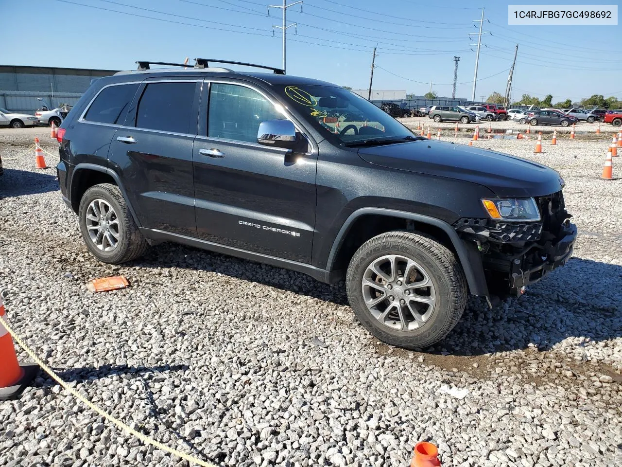 1C4RJFBG7GC498692 2016 Jeep Grand Cherokee Limited