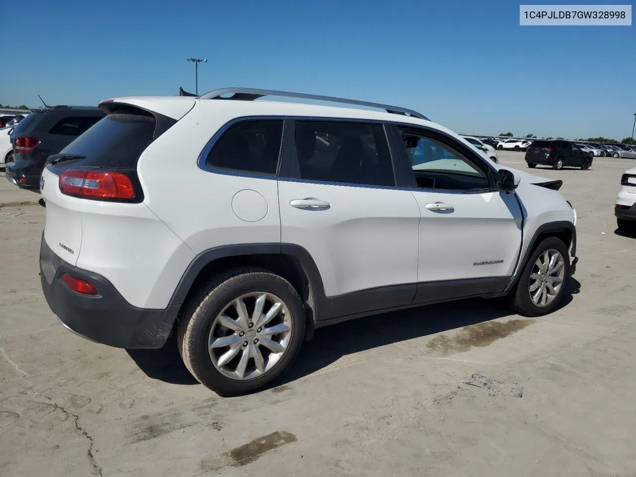 2016 Jeep Cherokee Limited VIN: 1C4PJLDB7GW328998 Lot: 73339094