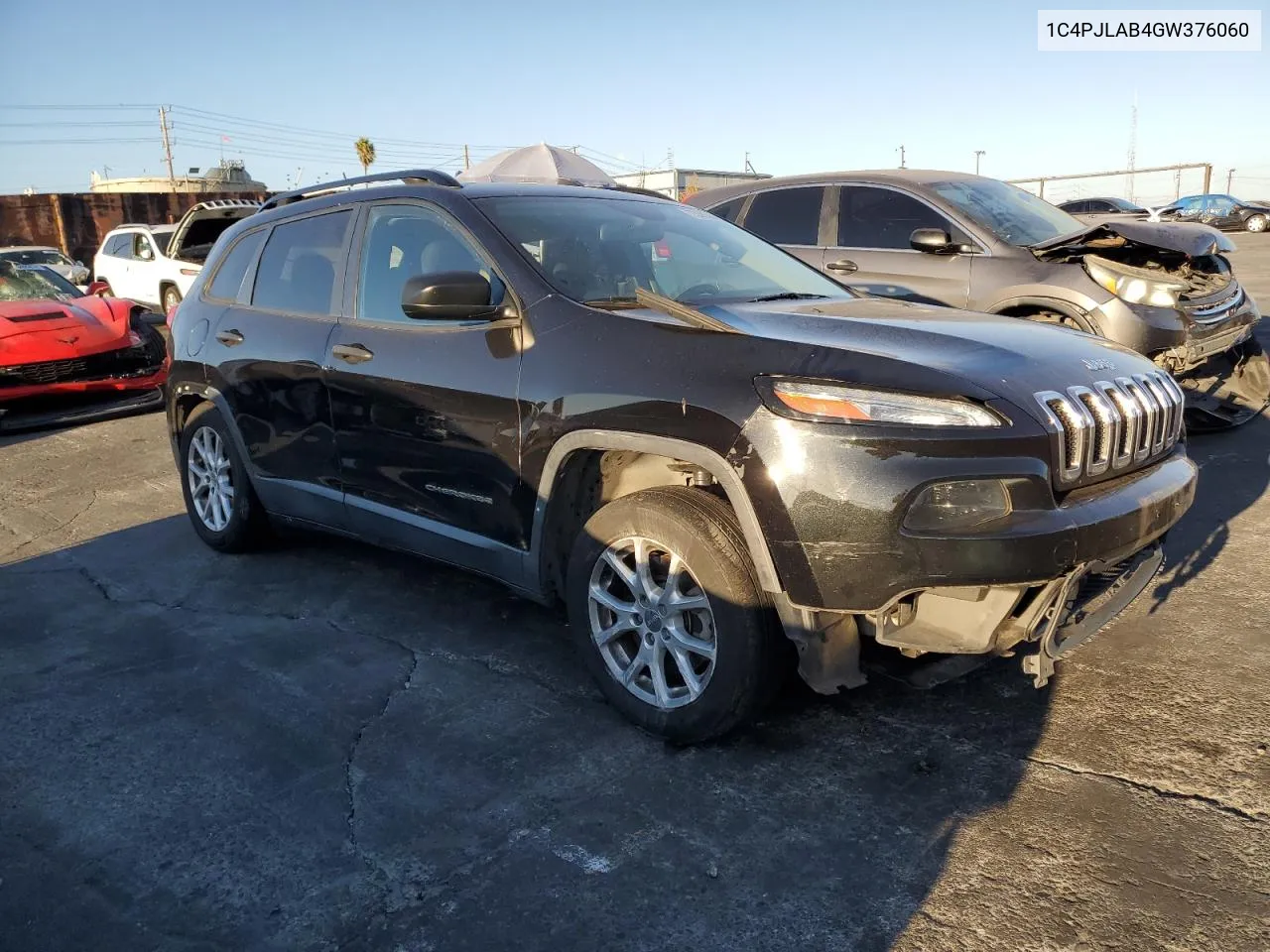 2016 Jeep Cherokee Sport VIN: 1C4PJLAB4GW376060 Lot: 73382844