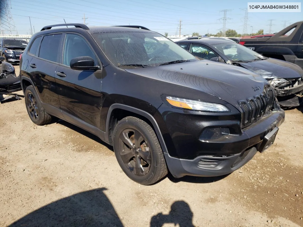 2016 Jeep Cherokee Sport VIN: 1C4PJMAB4GW348801 Lot: 73415864