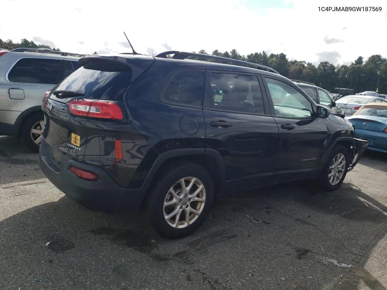 2016 Jeep Cherokee Sport VIN: 1C4PJMAB9GW187569 Lot: 73500634