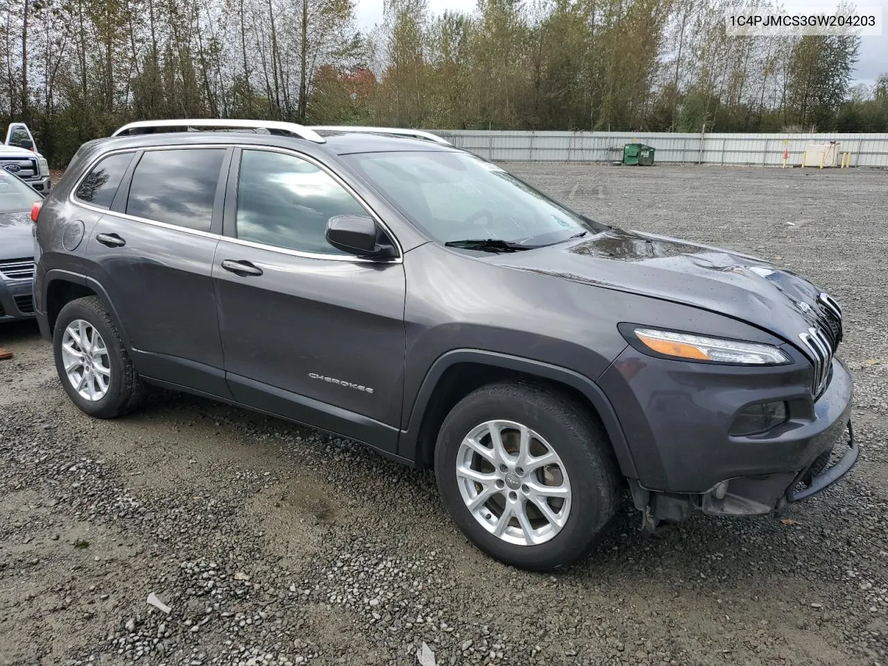 2016 Jeep Cherokee Latitude VIN: 1C4PJMCS3GW204203 Lot: 73550134