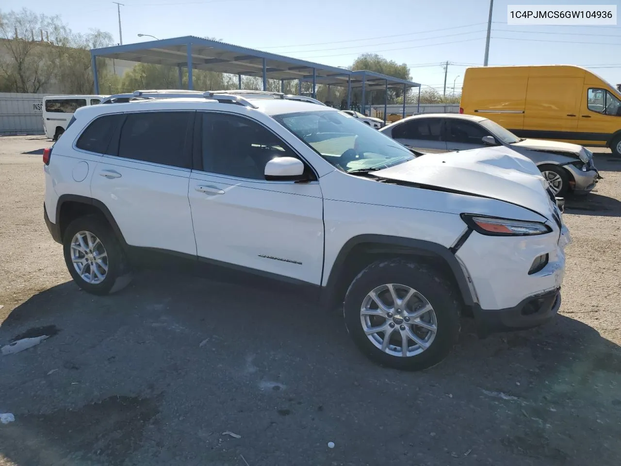 2016 Jeep Cherokee Latitude VIN: 1C4PJMCS6GW104936 Lot: 73612764