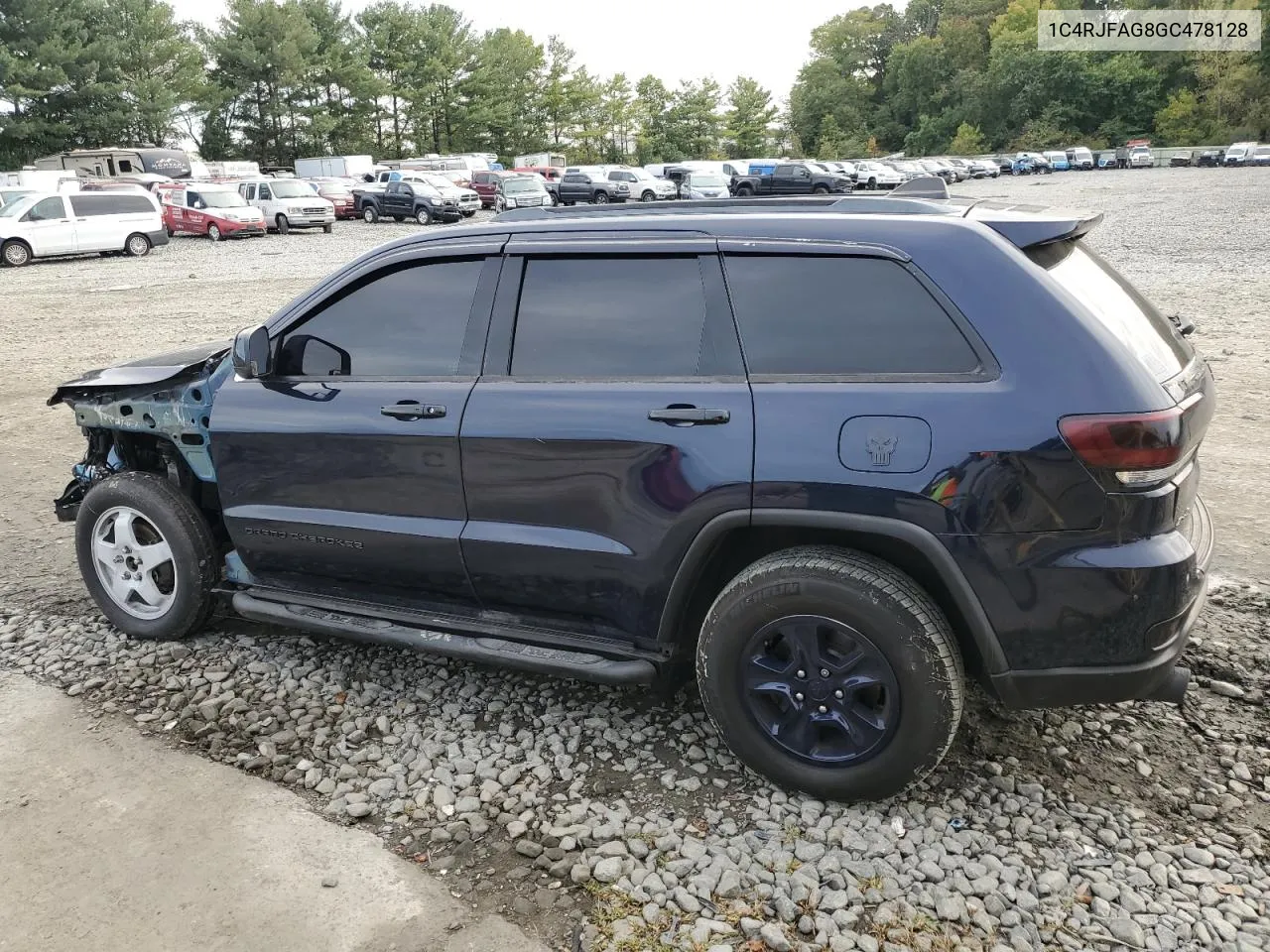 2016 Jeep Grand Cherokee Laredo VIN: 1C4RJFAG8GC478128 Lot: 73644444