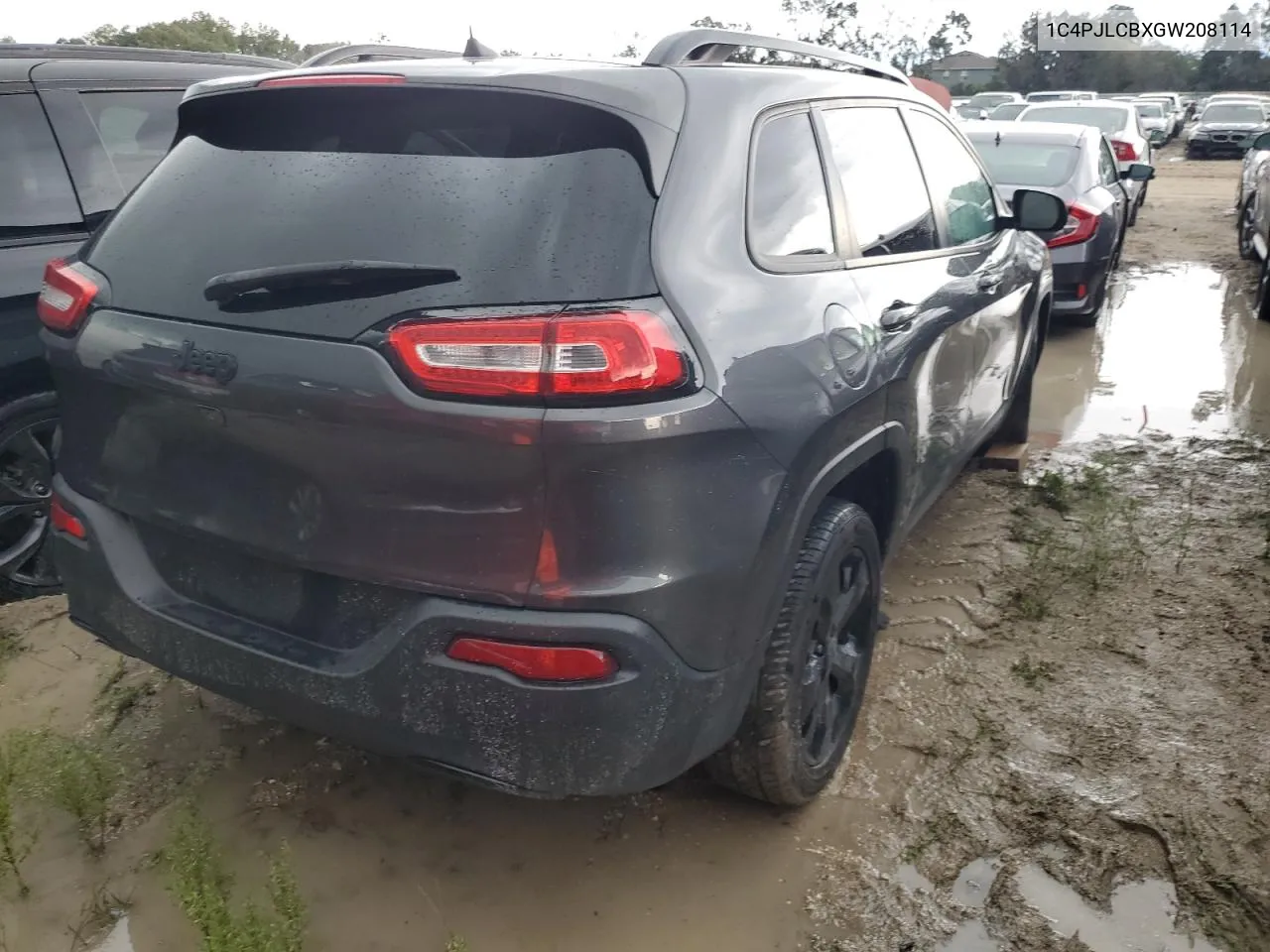 1C4PJLCBXGW208114 2016 Jeep Cherokee Latitude