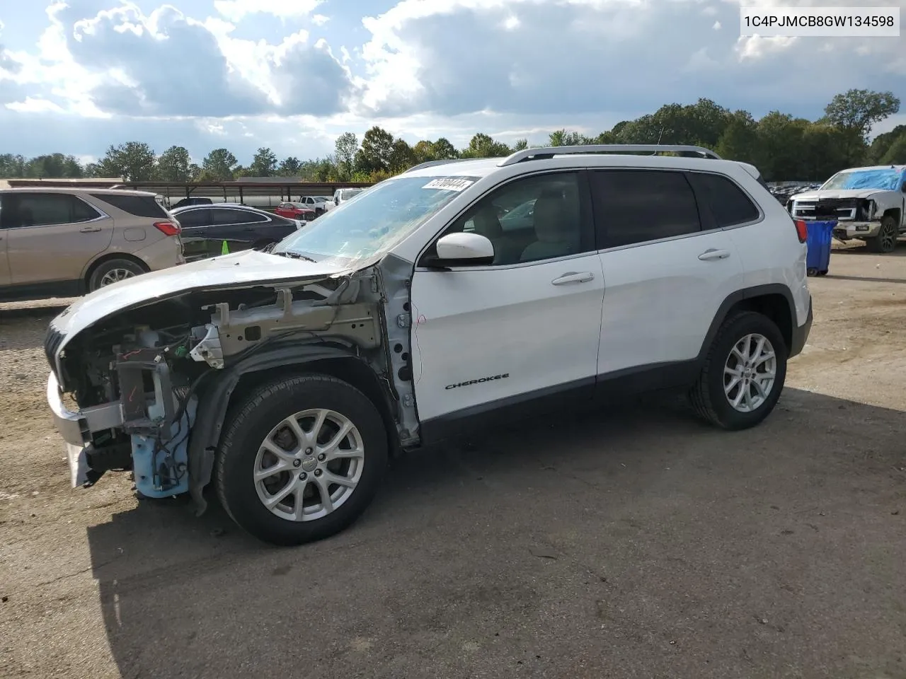 2016 Jeep Cherokee Latitude VIN: 1C4PJMCB8GW134598 Lot: 73700444