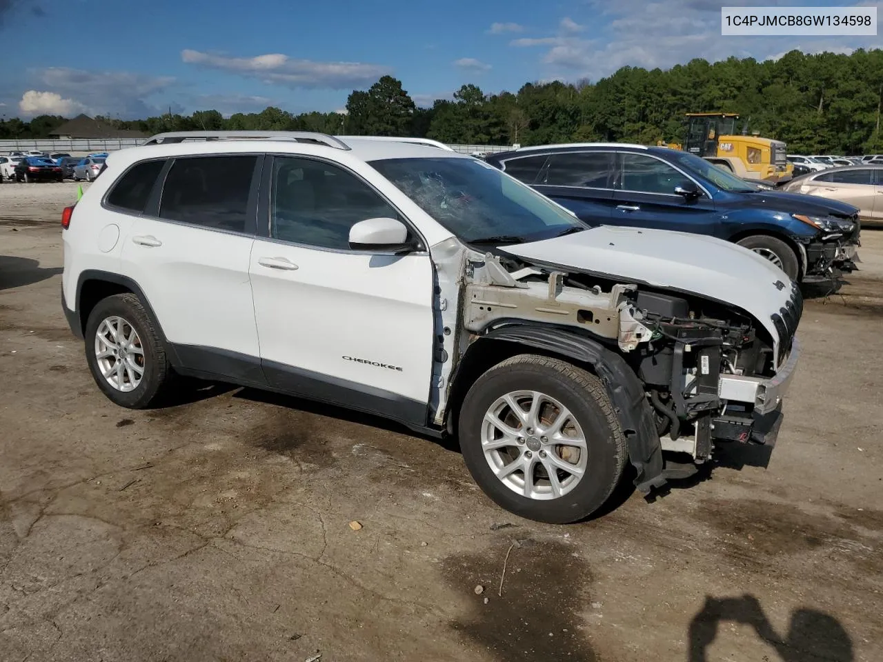 2016 Jeep Cherokee Latitude VIN: 1C4PJMCB8GW134598 Lot: 73700444