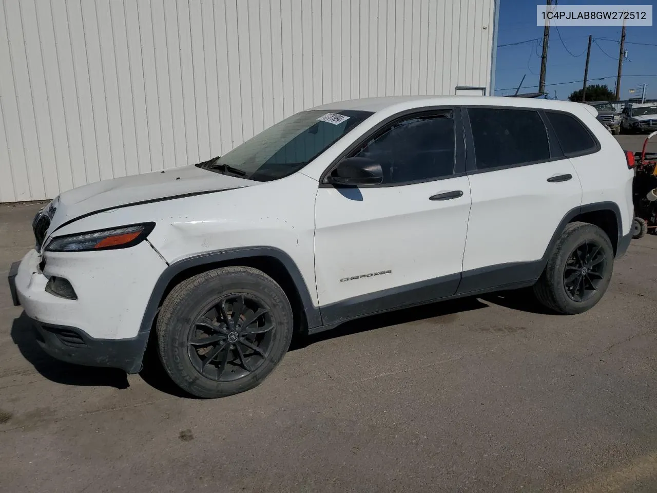 2016 Jeep Cherokee Sport VIN: 1C4PJLAB8GW272512 Lot: 73781994