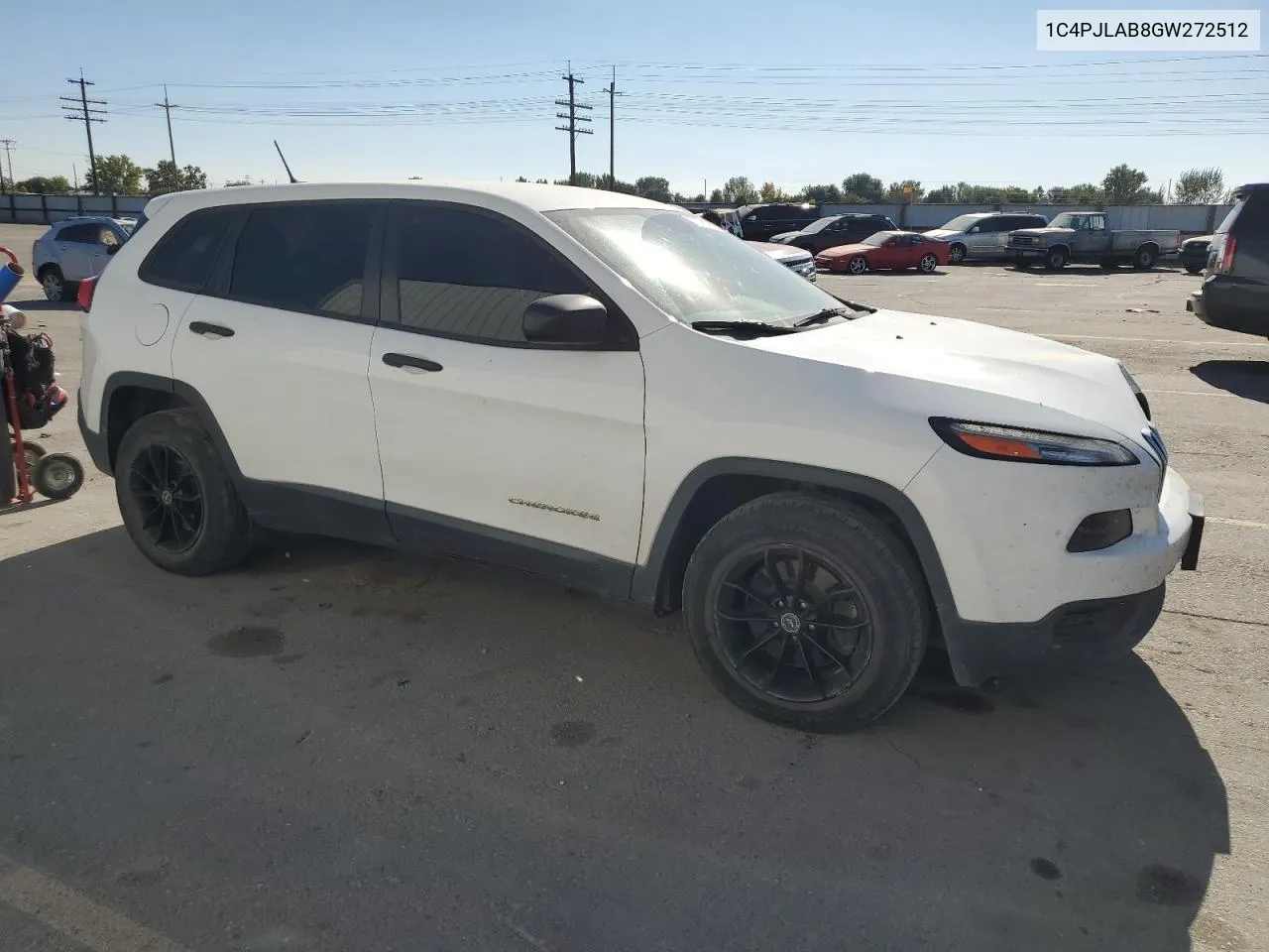 2016 Jeep Cherokee Sport VIN: 1C4PJLAB8GW272512 Lot: 73781994