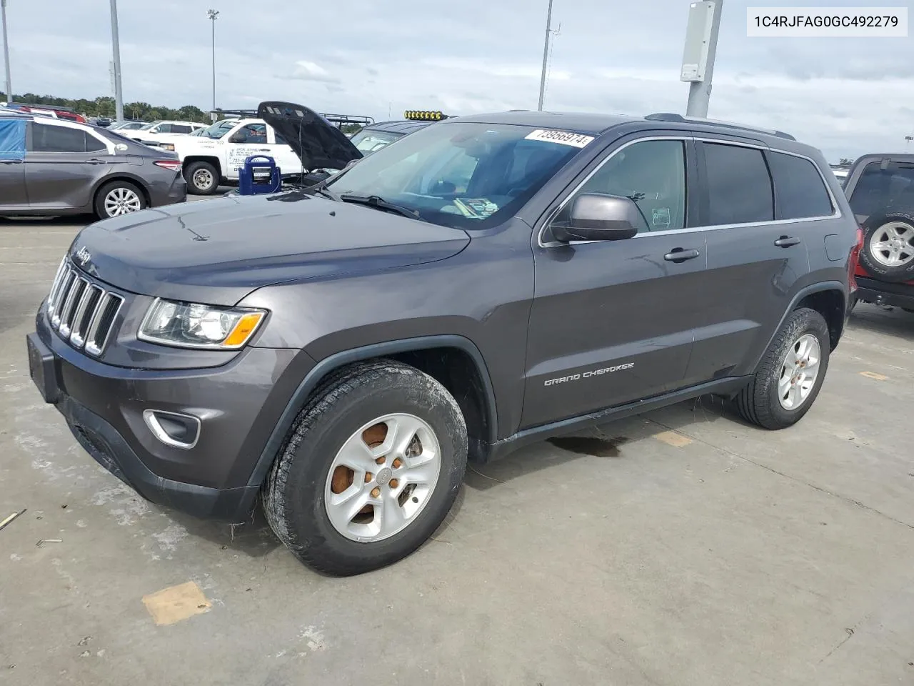 2016 Jeep Grand Cherokee Laredo VIN: 1C4RJFAG0GC492279 Lot: 73956974