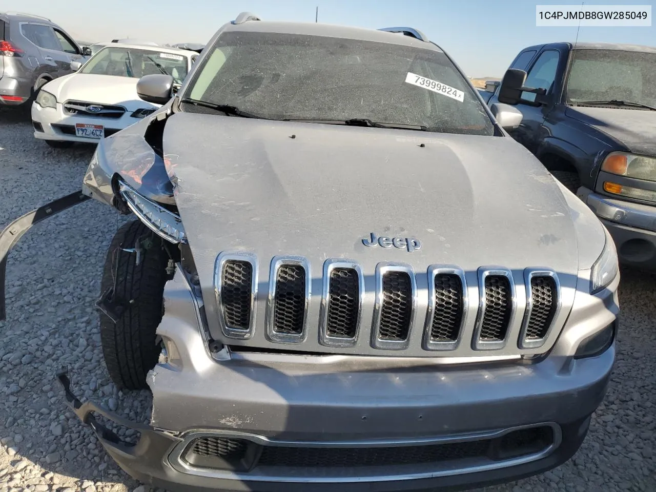 2016 Jeep Cherokee Limited VIN: 1C4PJMDB8GW285049 Lot: 73999824