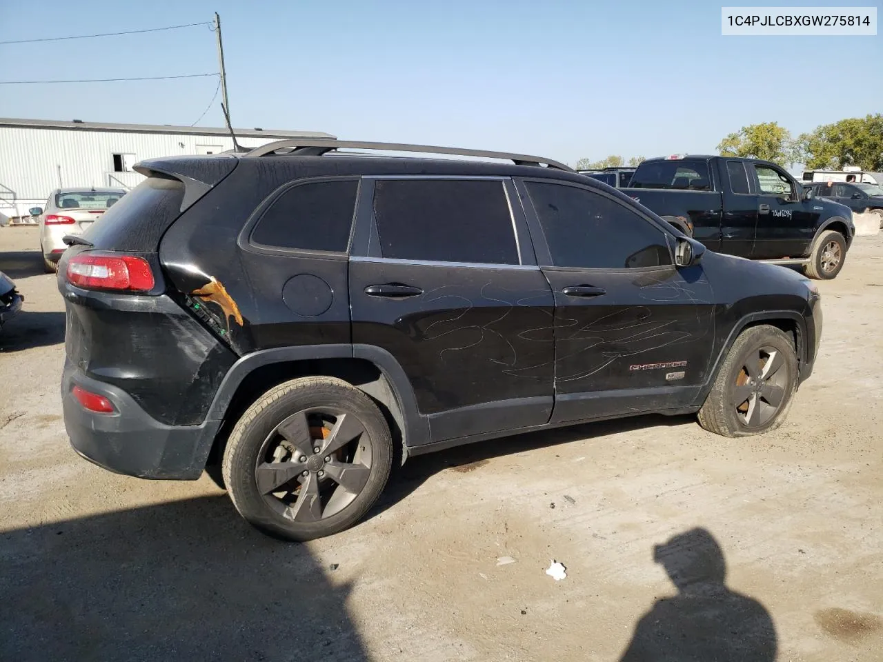 2016 Jeep Cherokee Latitude VIN: 1C4PJLCBXGW275814 Lot: 74283594