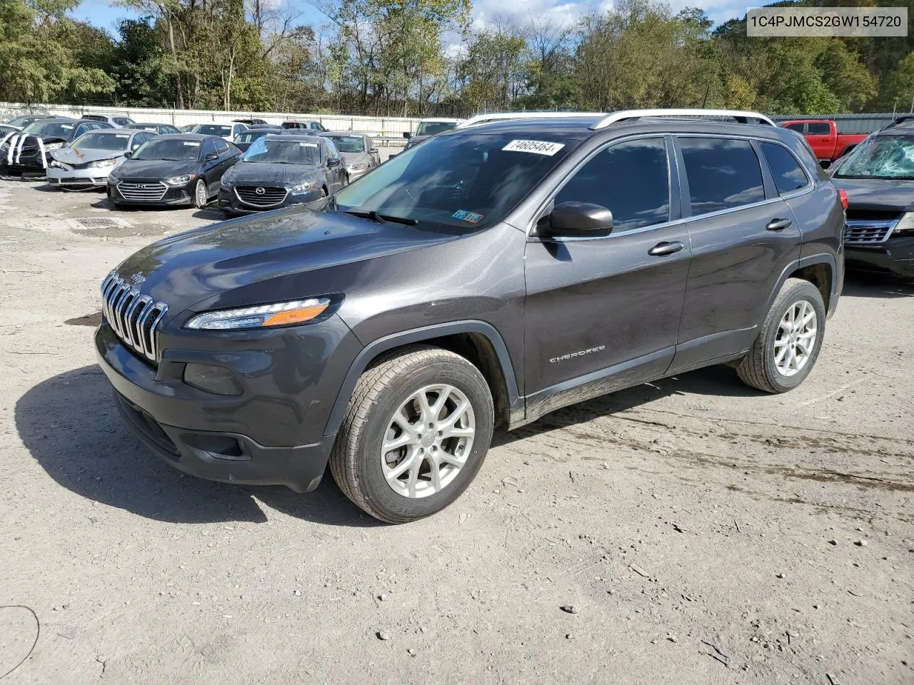 2016 Jeep Cherokee Latitude VIN: 1C4PJMCS2GW154720 Lot: 74605464