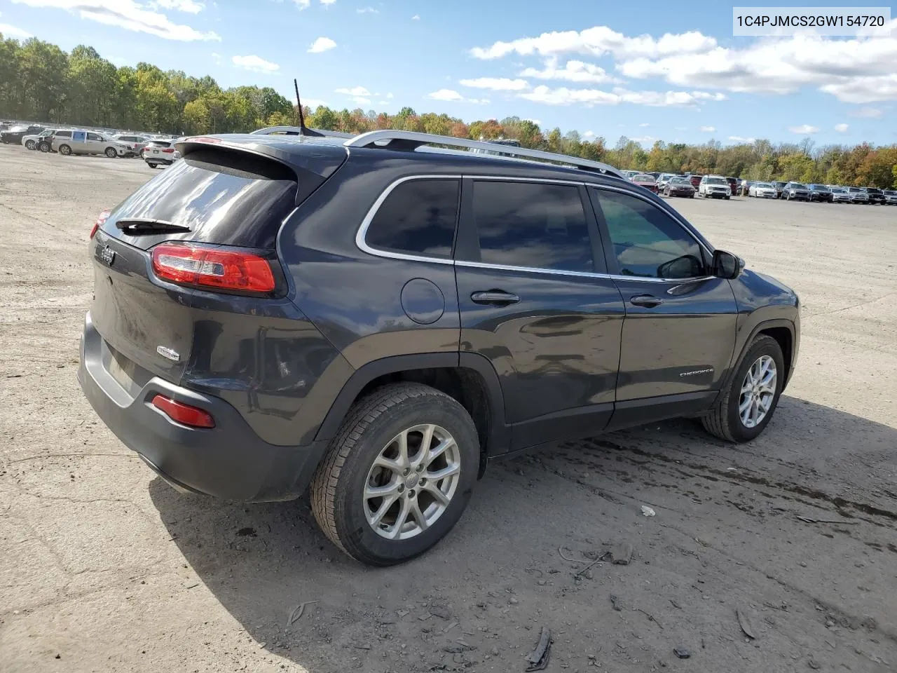 2016 Jeep Cherokee Latitude VIN: 1C4PJMCS2GW154720 Lot: 74605464