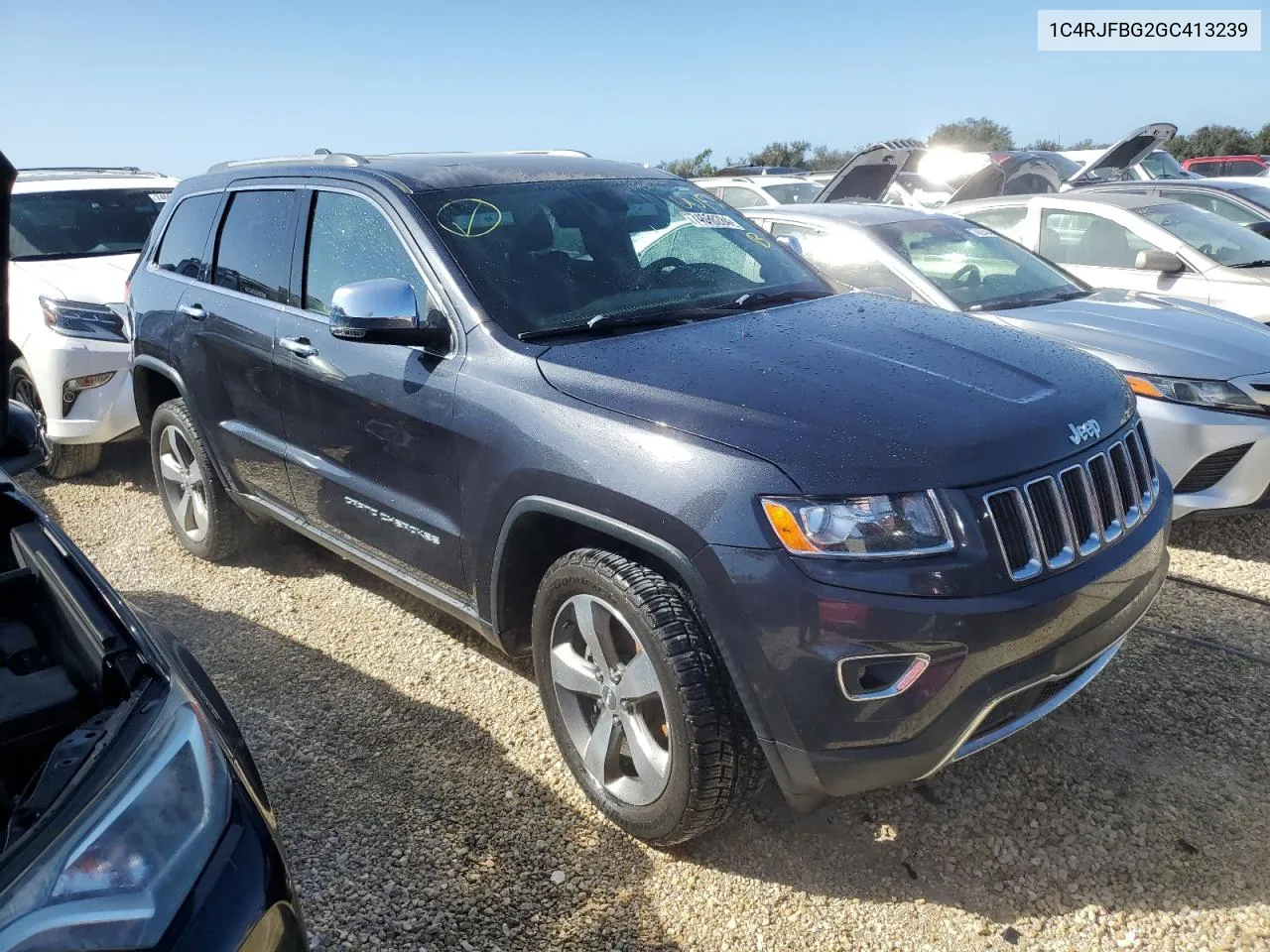 2016 Jeep Grand Cherokee Limited VIN: 1C4RJFBG2GC413239 Lot: 74688284