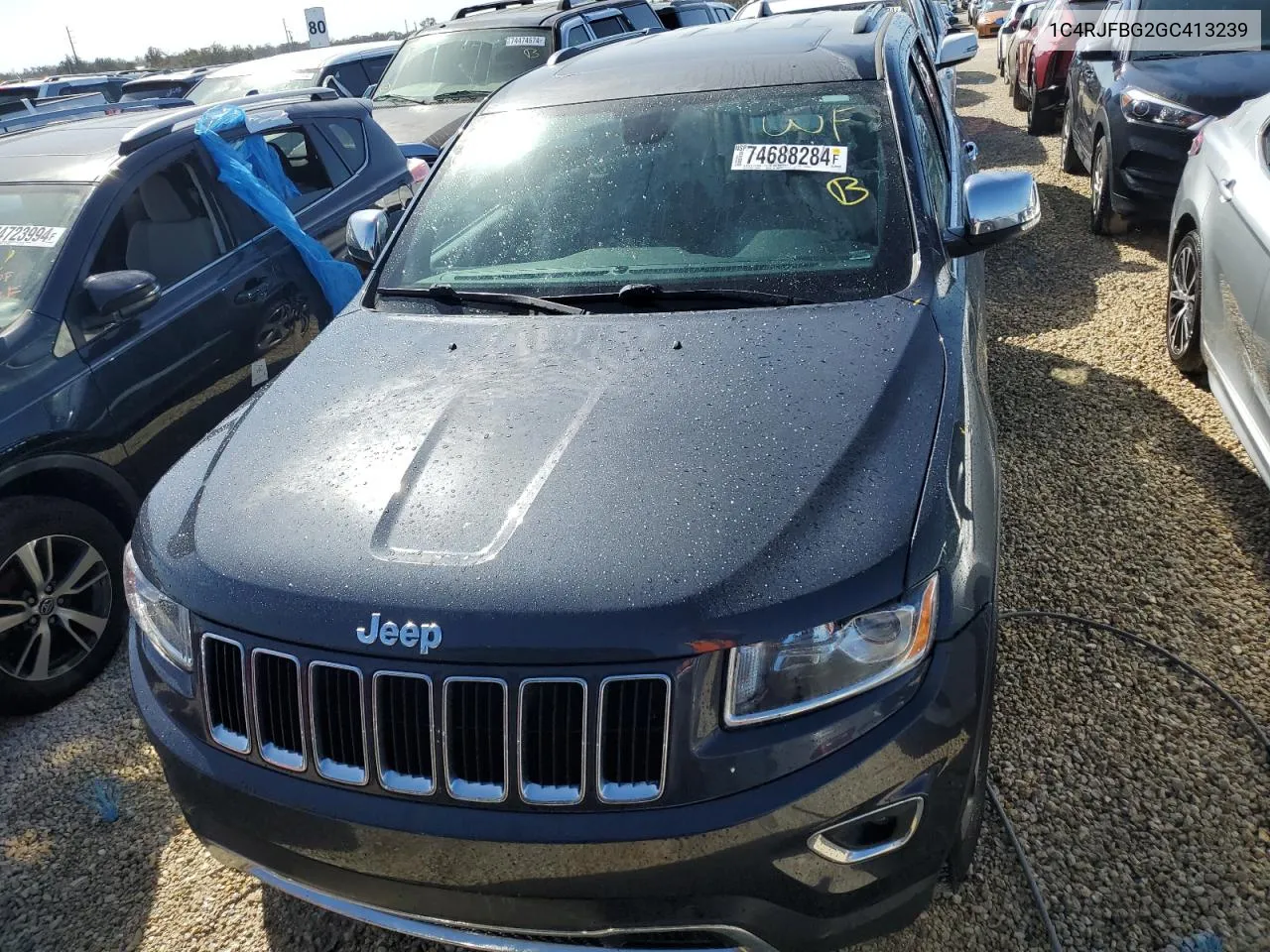 2016 Jeep Grand Cherokee Limited VIN: 1C4RJFBG2GC413239 Lot: 74688284