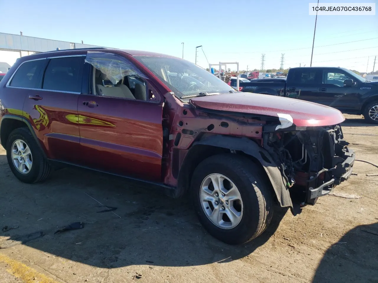 2016 Jeep Grand Cherokee Laredo VIN: 1C4RJEAG7GC436768 Lot: 74714334