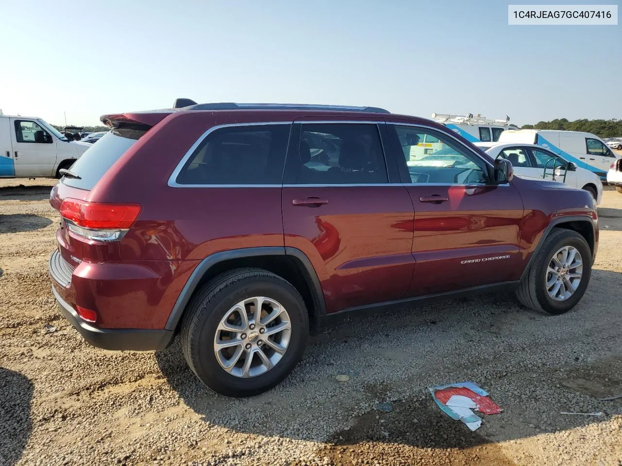 2016 Jeep Grand Cherokee Laredo VIN: 1C4RJEAG7GC407416 Lot: 74918174