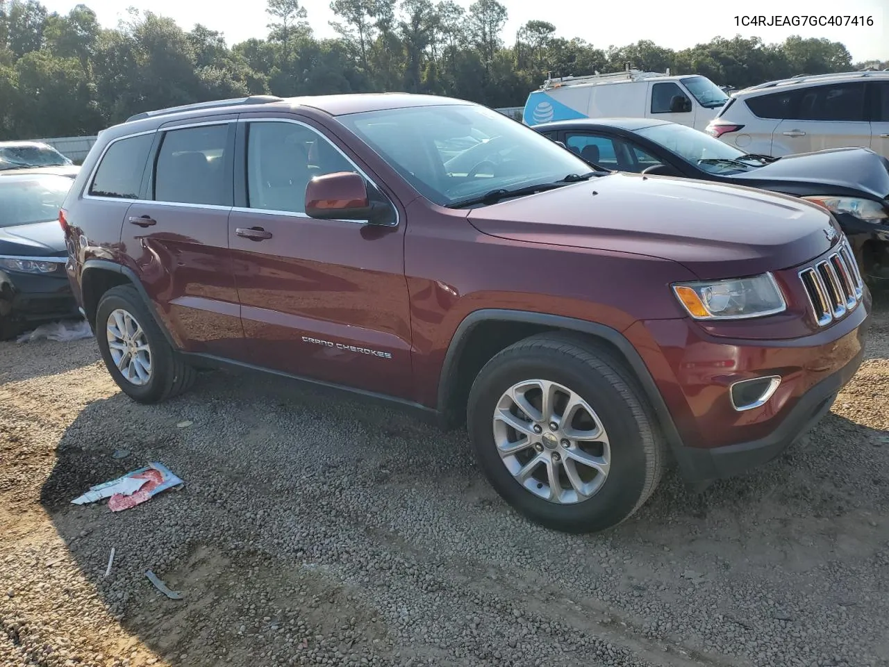 2016 Jeep Grand Cherokee Laredo VIN: 1C4RJEAG7GC407416 Lot: 74918174