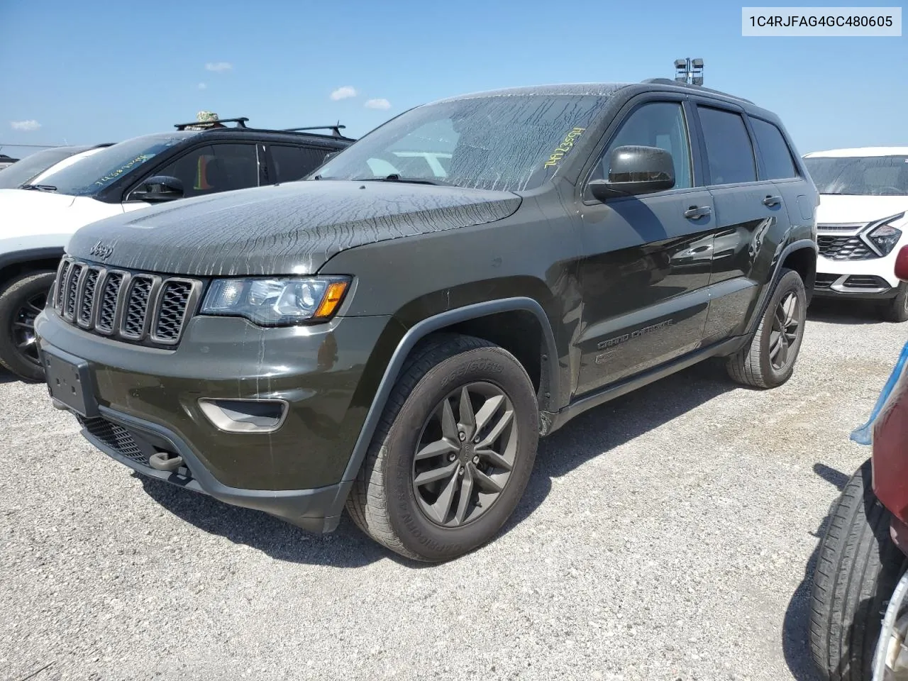 2016 Jeep Grand Cherokee Laredo VIN: 1C4RJFAG4GC480605 Lot: 74923594