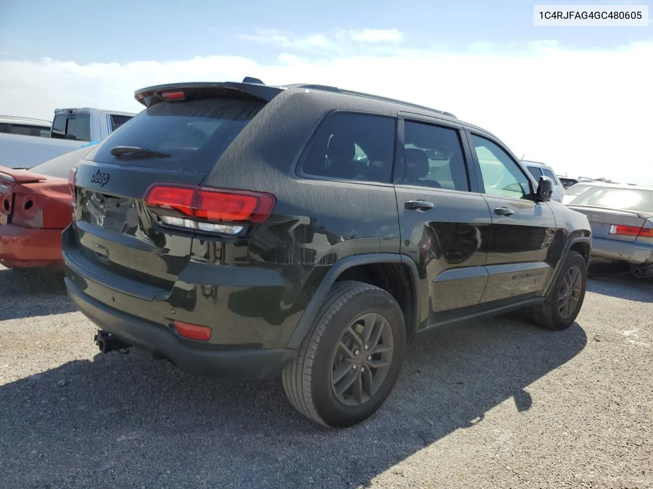 2016 Jeep Grand Cherokee Laredo VIN: 1C4RJFAG4GC480605 Lot: 74923594