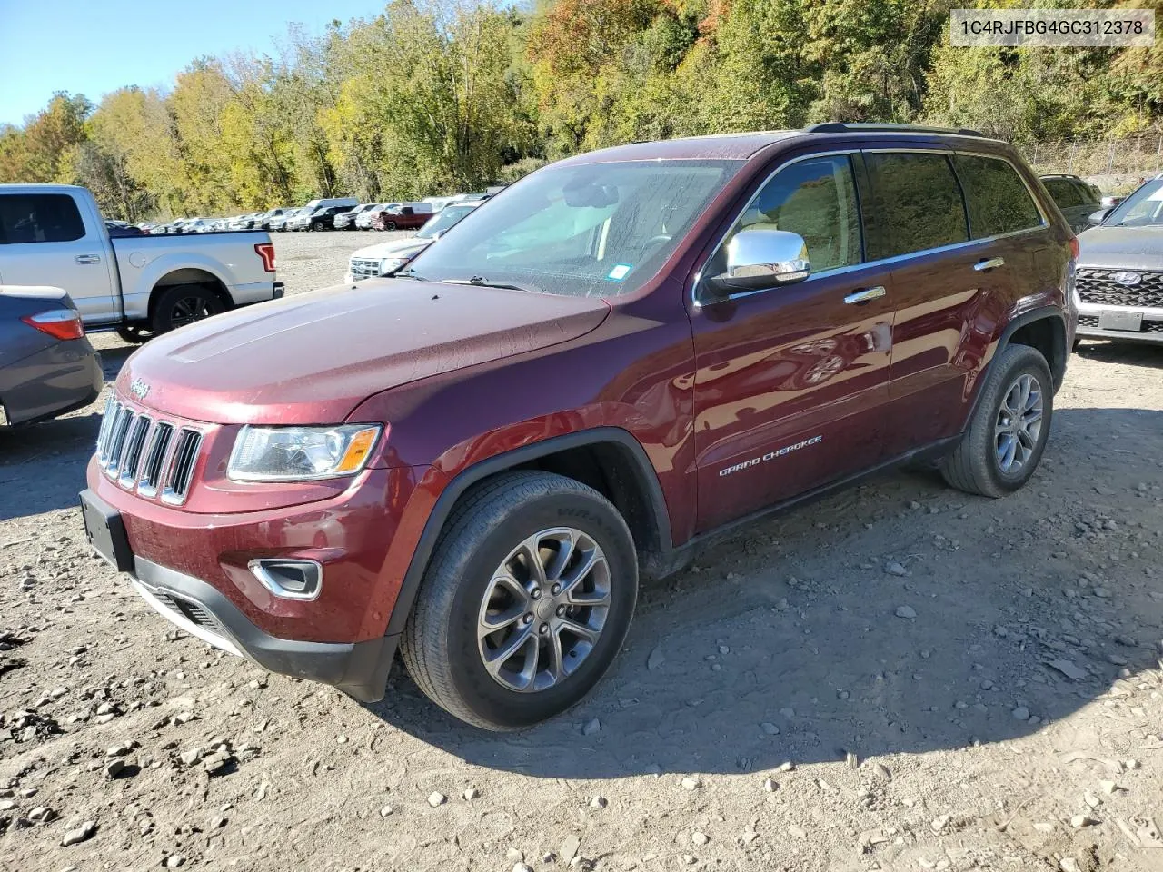 2016 Jeep Grand Cherokee Limited VIN: 1C4RJFBG4GC312378 Lot: 74983774