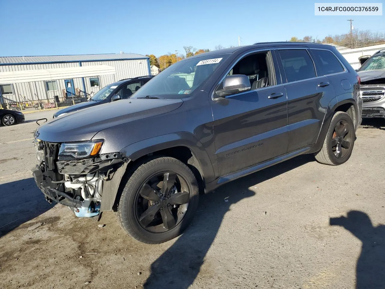 2016 Jeep Grand Cherokee Overland VIN: 1C4RJFCG0GC376559 Lot: 75051194