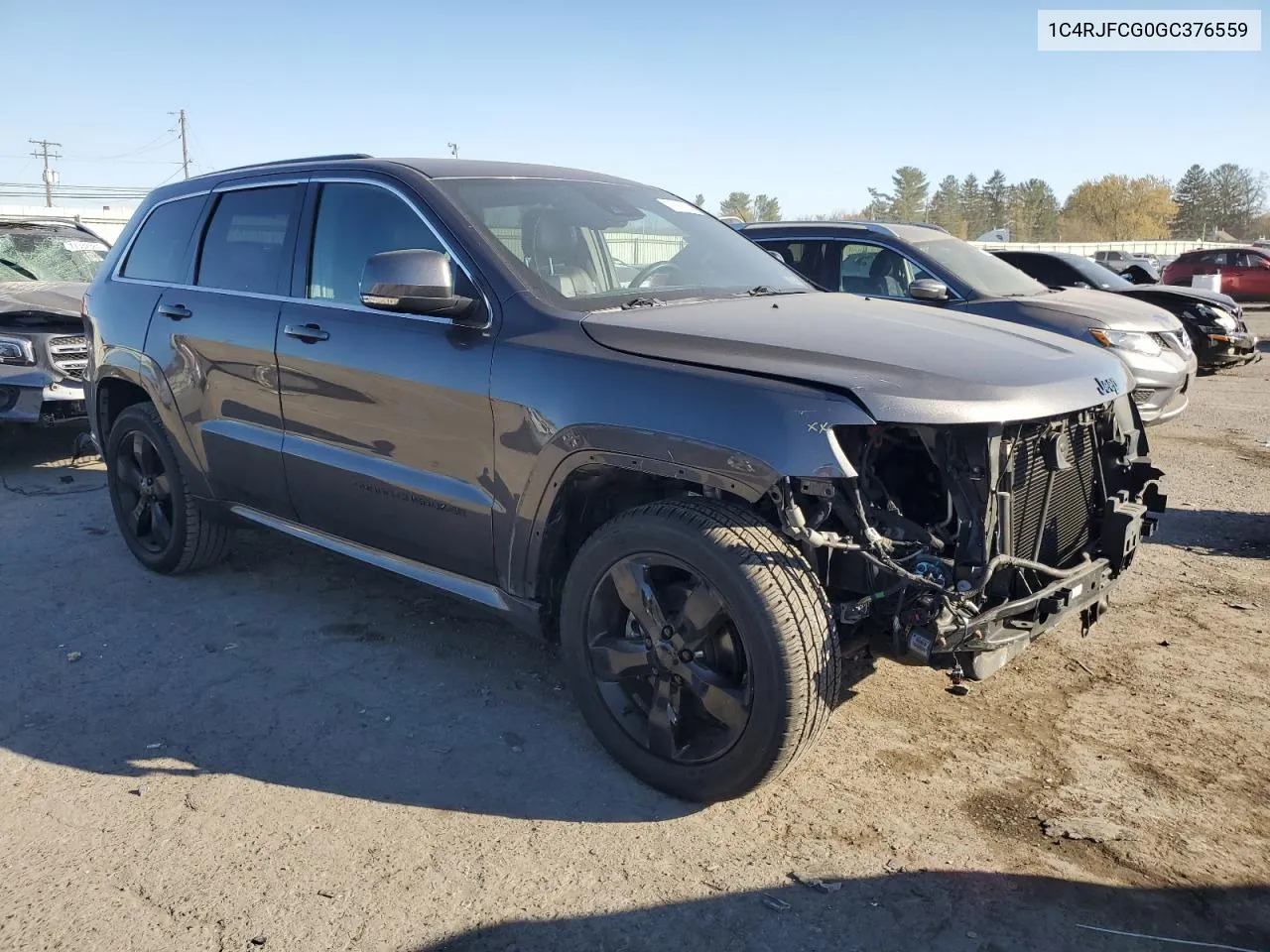 2016 Jeep Grand Cherokee Overland VIN: 1C4RJFCG0GC376559 Lot: 75051194