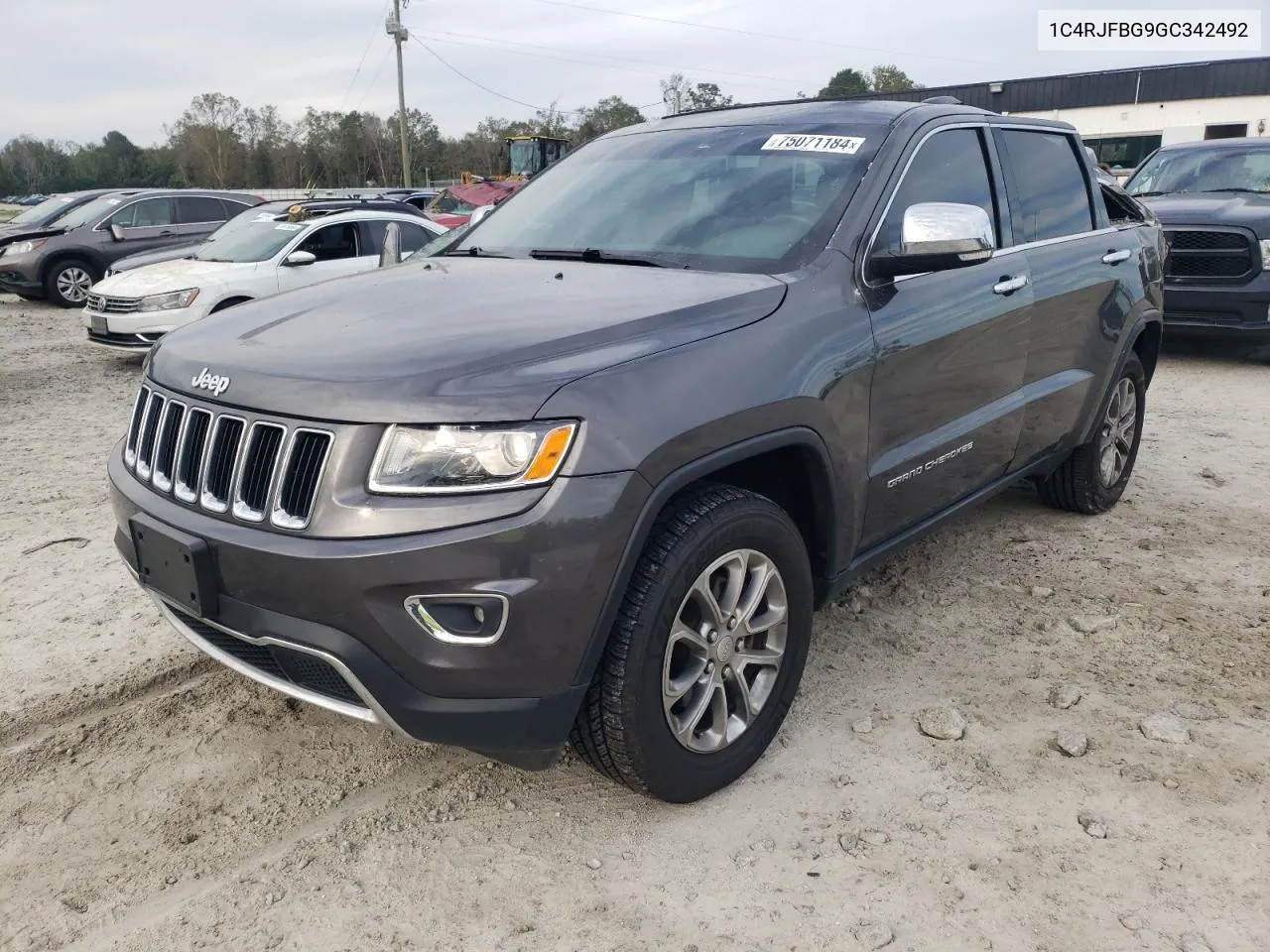 2016 Jeep Grand Cherokee Limited VIN: 1C4RJFBG9GC342492 Lot: 75071184