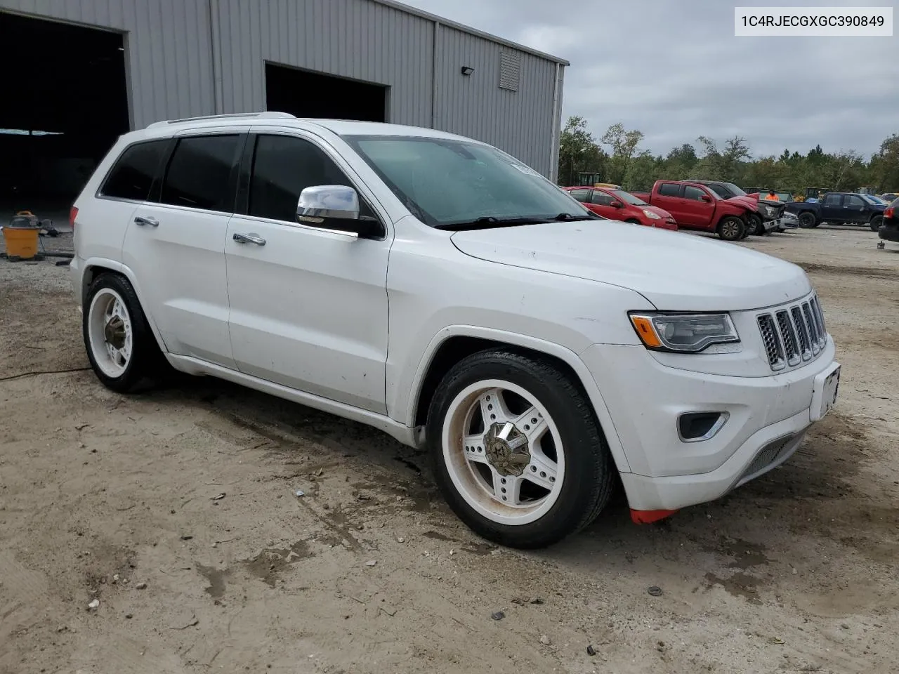 2016 Jeep Grand Cherokee Overland VIN: 1C4RJECGXGC390849 Lot: 75075164