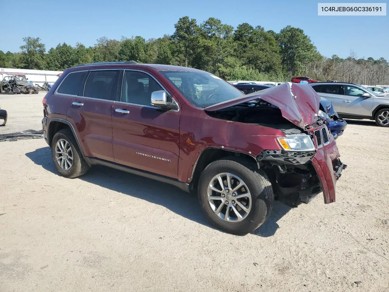 2016 Jeep Grand Cherokee Limited VIN: 1C4RJEBG6GC336191 Lot: 75116994