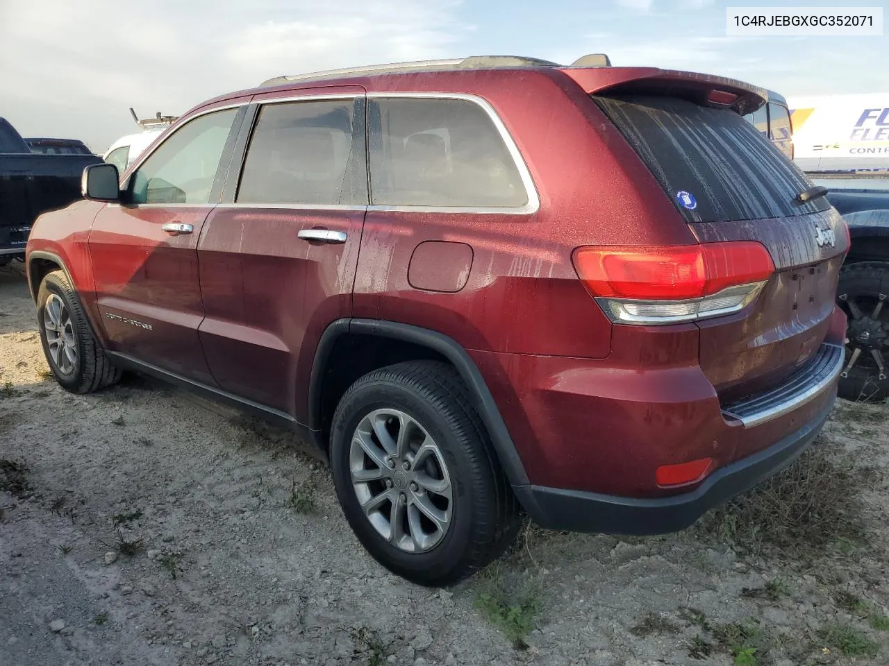 2016 Jeep Grand Cherokee Limited VIN: 1C4RJEBGXGC352071 Lot: 75131344