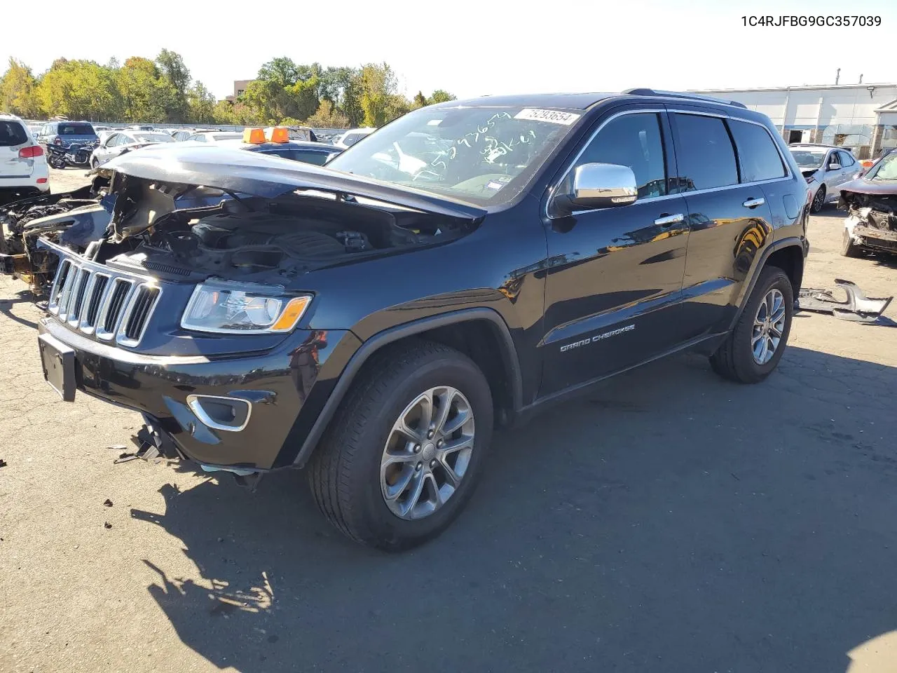 2016 Jeep Grand Cherokee Limited VIN: 1C4RJFBG9GC357039 Lot: 75293654