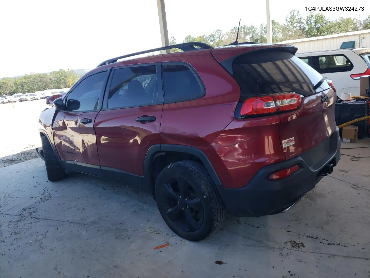 2016 Jeep Cherokee Sport VIN: 1C4PJLAS3GW324273 Lot: 75328084