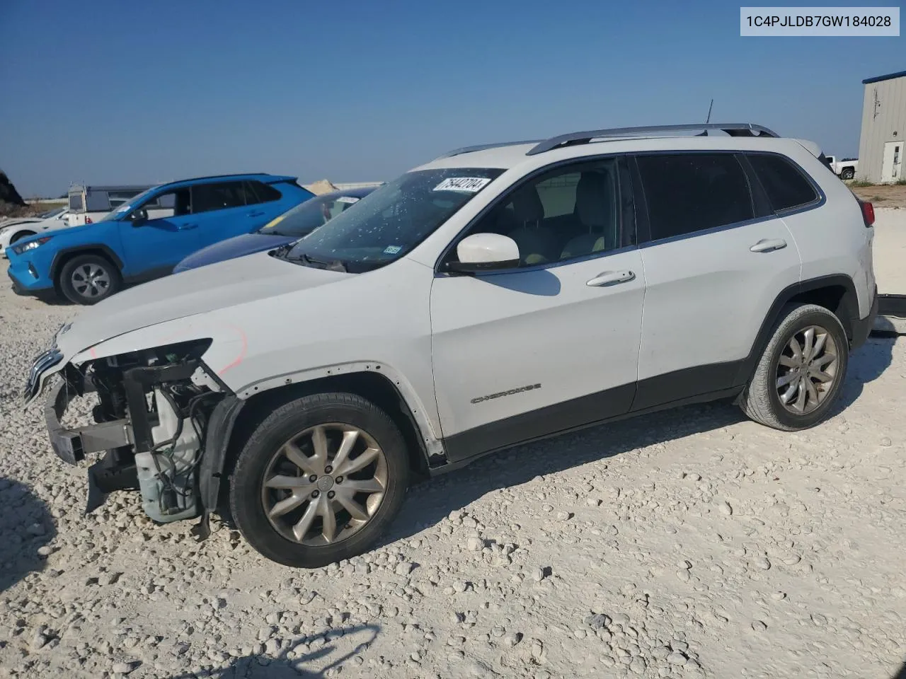 2016 Jeep Cherokee Limited VIN: 1C4PJLDB7GW184028 Lot: 75442704