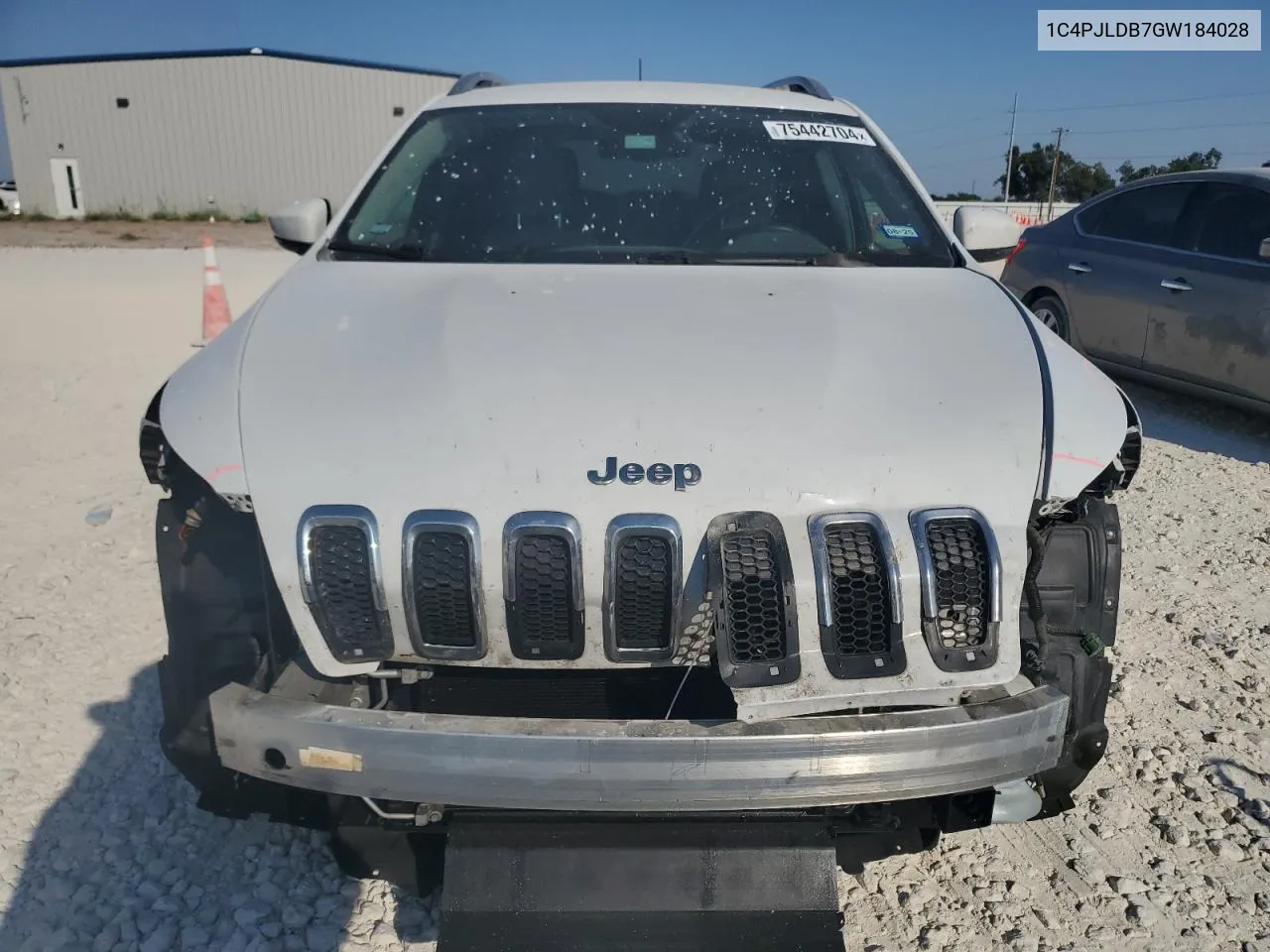 2016 Jeep Cherokee Limited VIN: 1C4PJLDB7GW184028 Lot: 75442704