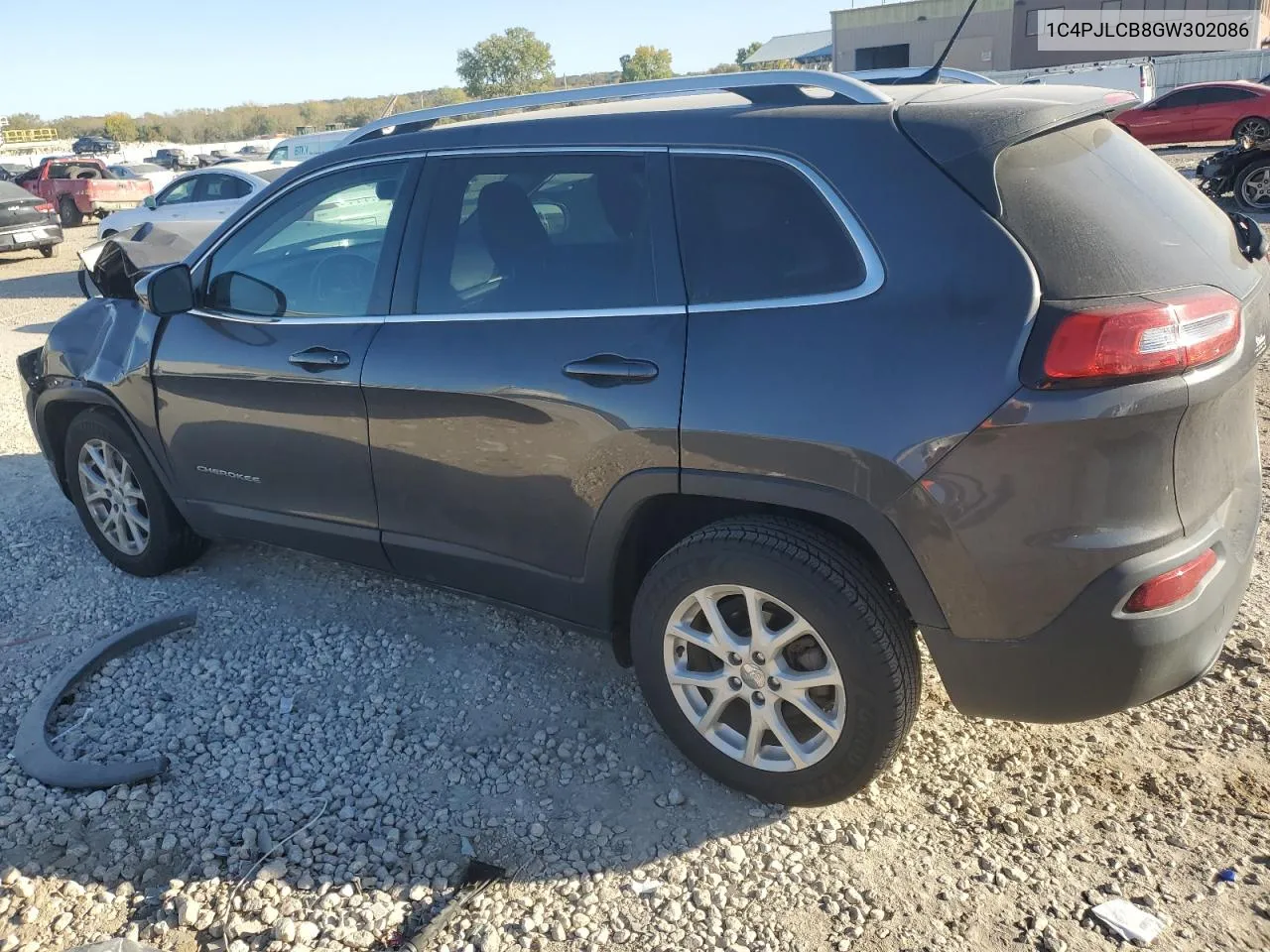 2016 Jeep Cherokee Latitude VIN: 1C4PJLCB8GW302086 Lot: 75485794