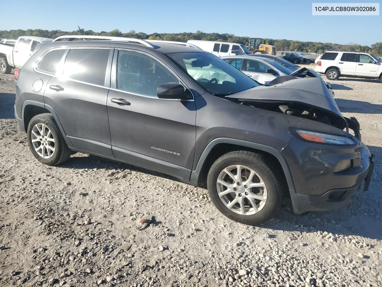 2016 Jeep Cherokee Latitude VIN: 1C4PJLCB8GW302086 Lot: 75485794