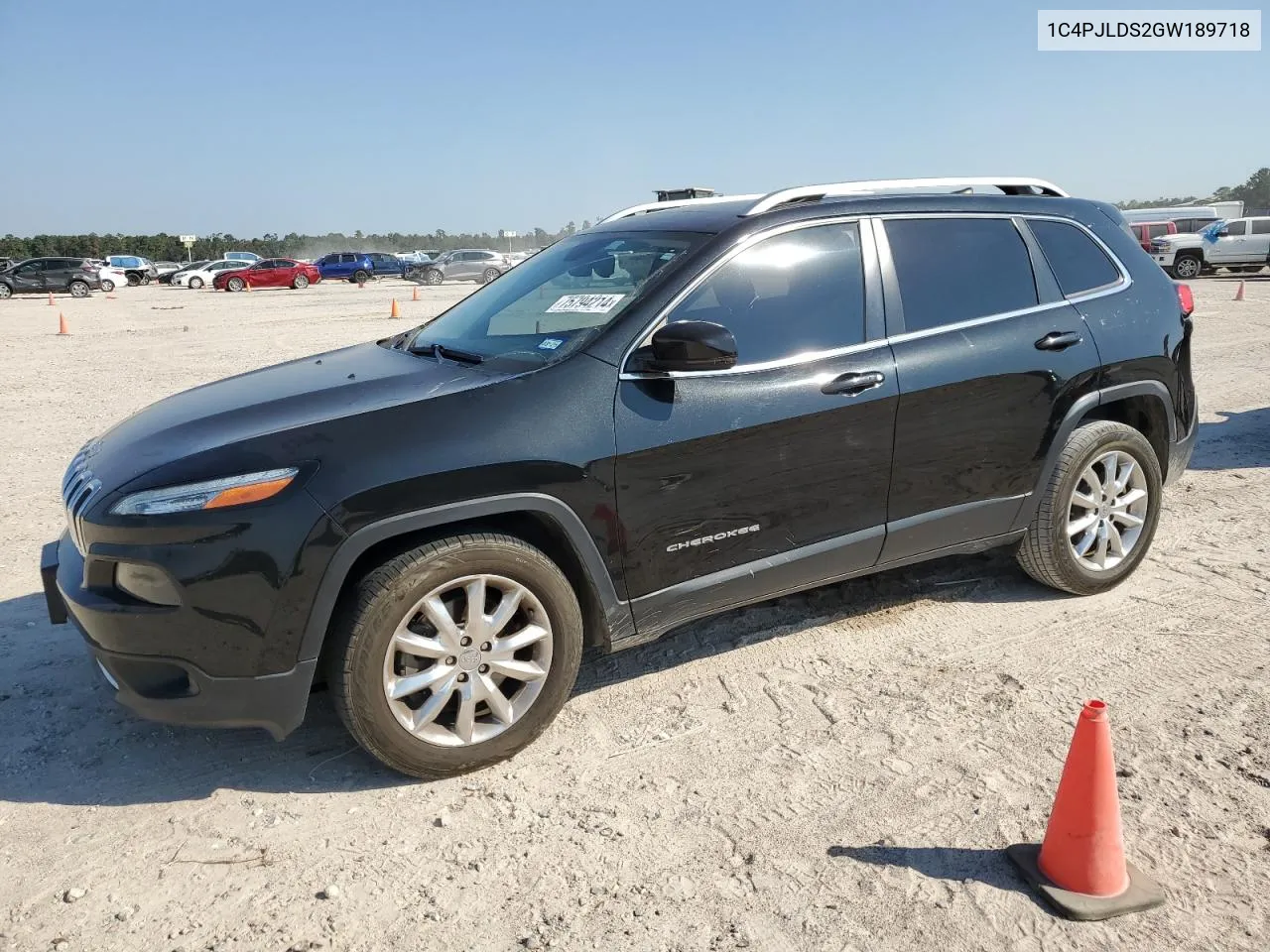 2016 Jeep Cherokee Limited VIN: 1C4PJLDS2GW189718 Lot: 75794214