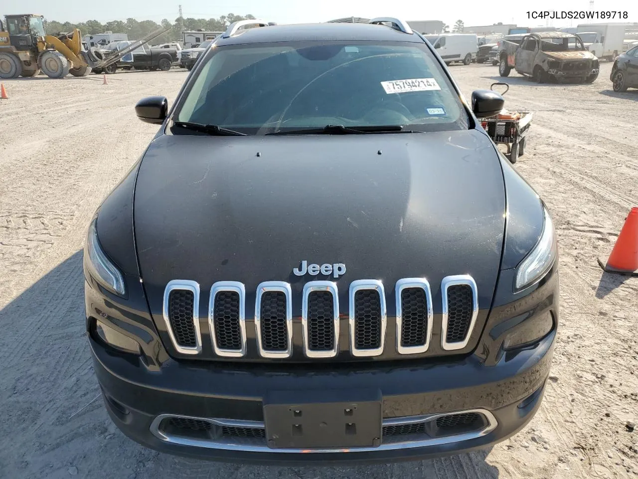 2016 Jeep Cherokee Limited VIN: 1C4PJLDS2GW189718 Lot: 75794214