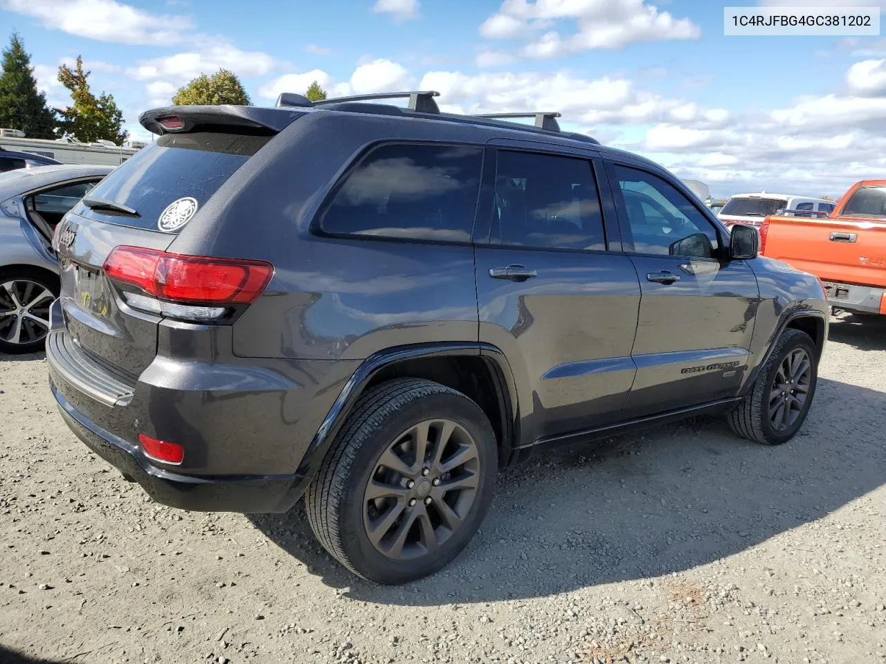 2016 Jeep Grand Cherokee Limited VIN: 1C4RJFBG4GC381202 Lot: 75794344