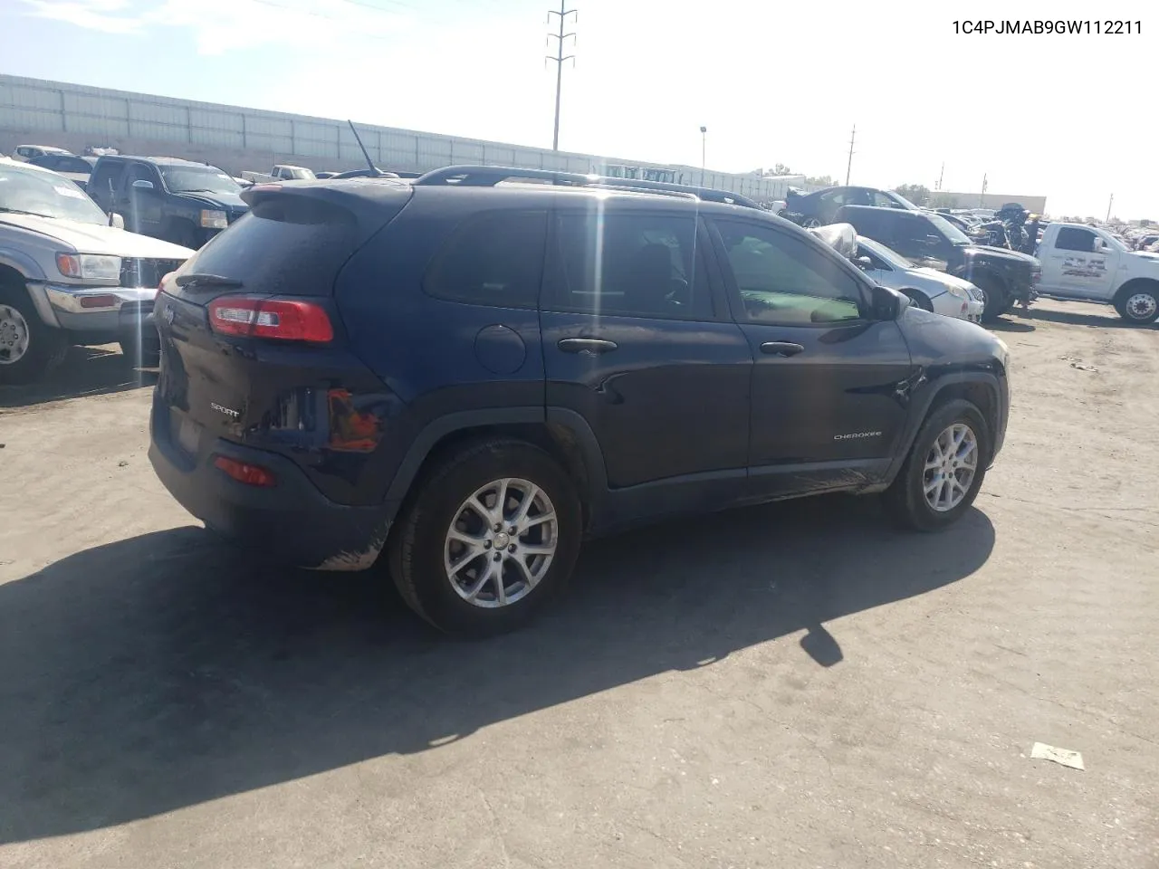 2016 Jeep Cherokee Sport VIN: 1C4PJMAB9GW112211 Lot: 75876444