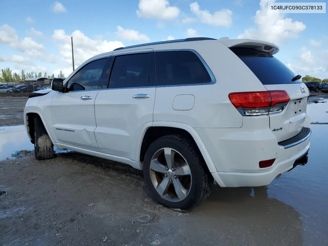 2016 Jeep Grand Cherokee Overland VIN: 1C4RJFCG9GC378133 Lot: 75956834