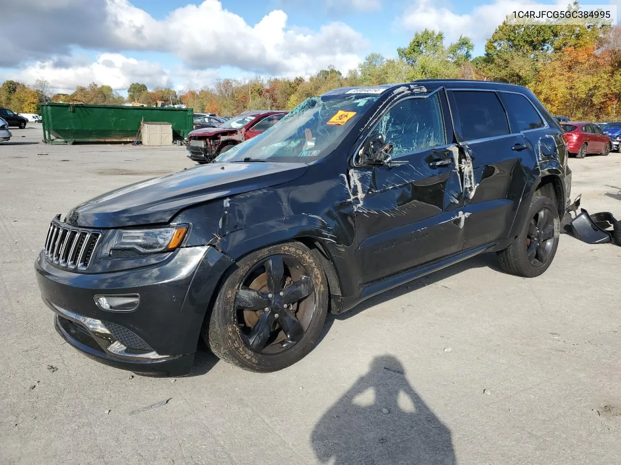 2016 Jeep Grand Cherokee Overland VIN: 1C4RJFCG5GC384995 Lot: 75964614