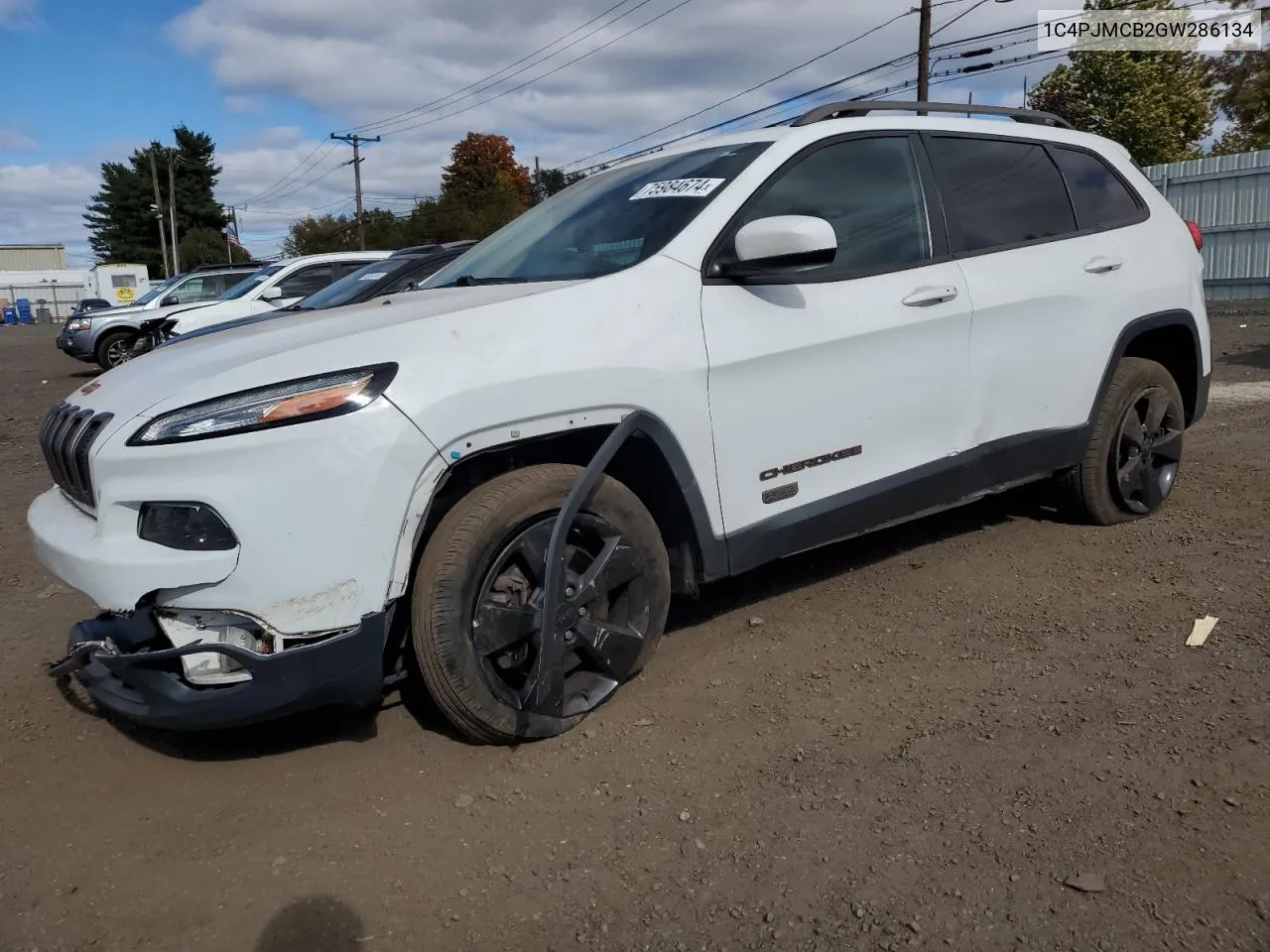 2016 Jeep Cherokee Latitude VIN: 1C4PJMCB2GW286134 Lot: 75984674