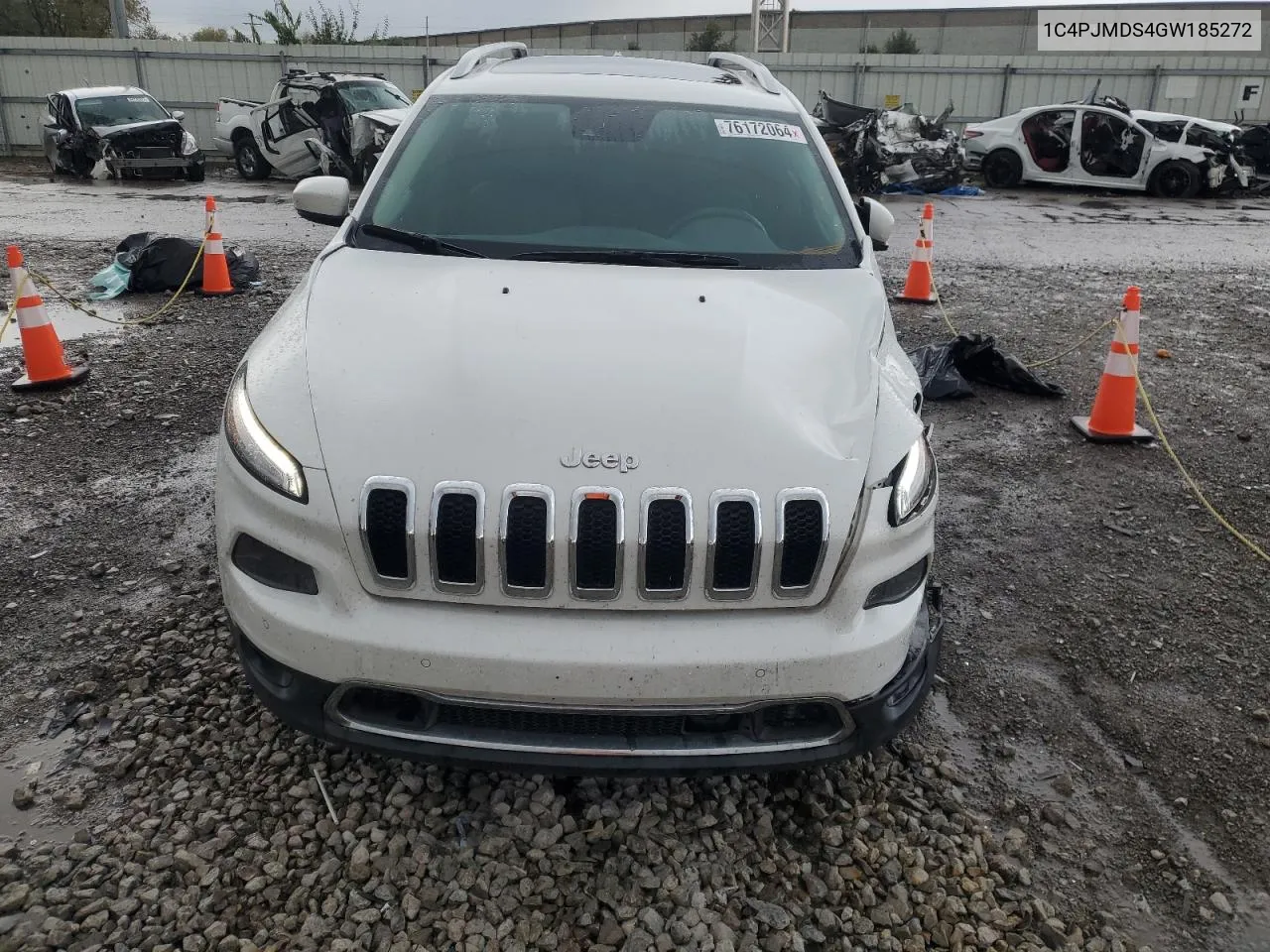 2016 Jeep Cherokee Limited VIN: 1C4PJMDS4GW185272 Lot: 76172064